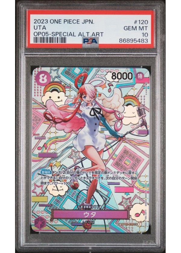 PSA 10 #120 UTA OP05 Awakening of The New Era One Piece Japanese