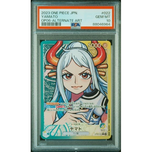 2023 One Piece Japanese OP06 Yamato #022 PSA10