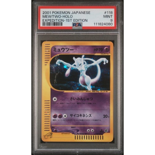 PSA 9 Mewtwo Holo Expedition 1st Edition 2001 Pokemon Japanese