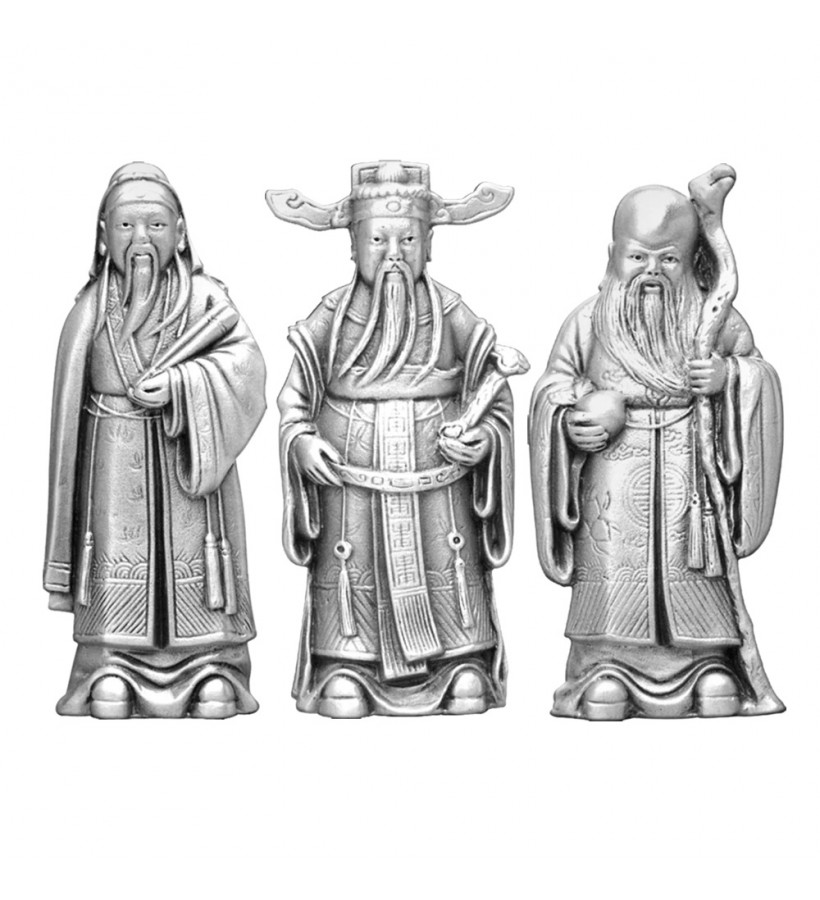 Trinity of Blessings Figurine Set – Fu, Lu & Shou Trinity of Blessings Figurine Set – Fu, Lu & Shou